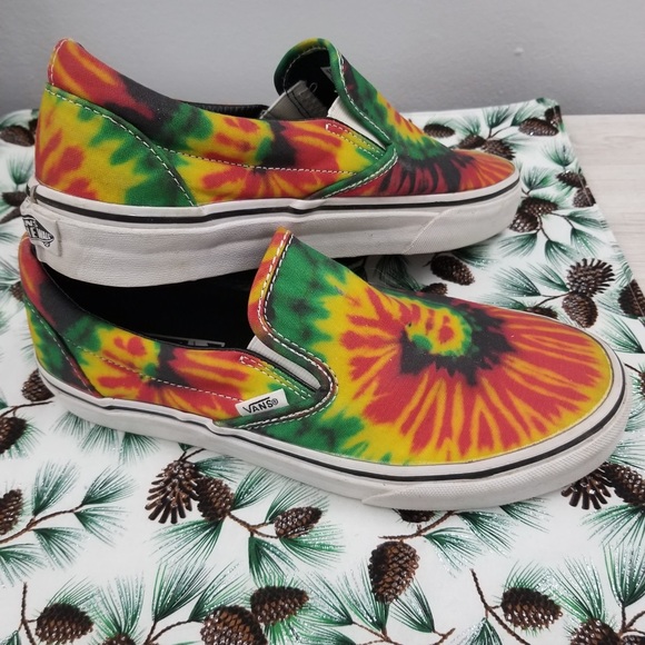 Vans Shoes - Vans Hippie Tie Dye Slip Ons